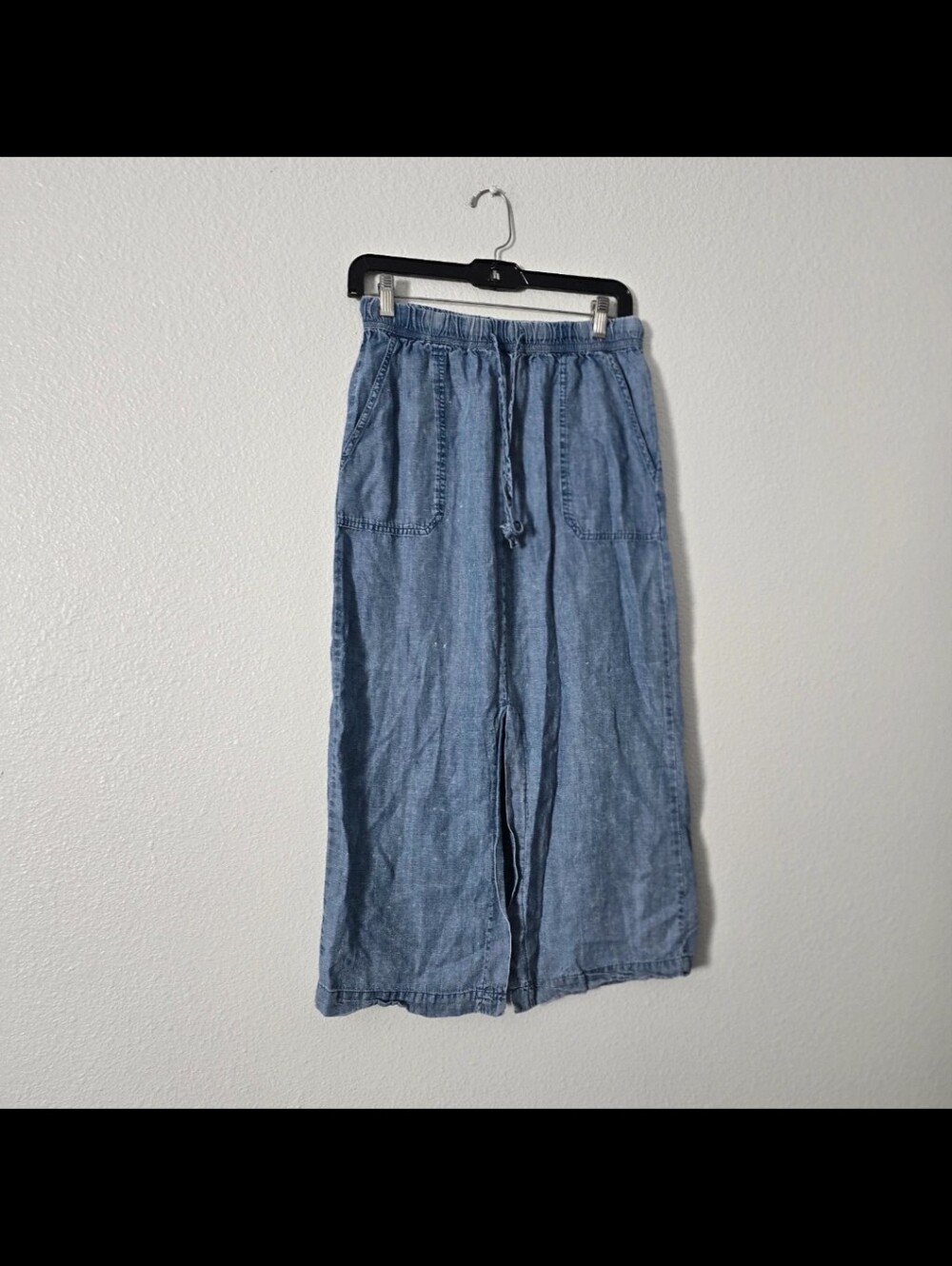 For The Republuc Lightweight Chambray Skirt - Blue Sz S